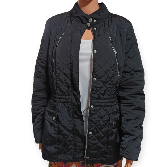BCBGeneration Black Quilted Puffer Jacket - Picture 1 of 6